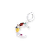 ราคา MARON จี้ตัวอักษรดาวนพเก้า เสริมดวง Nine Lucky Stars Initial Pendent A Z เงินแท้ พลอยแท้ พลอยดาวนพเก้า ชุบทองแท้ (19539596825)