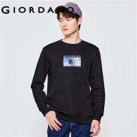 ราคา GIORDANO Men Park Series Sweatshirts Cable Car Print Sweatshirts Warm Fleece Lined Simple Fashion Casual Sweatshirts 91093352 (21151528350)