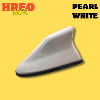 ราคา เสาอากาศ สาอากาศวิทยุ เสาอากาศรูปครีบฉลามรับสัญญาณได้มีขอบยางกันรอย สีขาวมุก เสาอากาศติดรถยนต์ (21249701487)