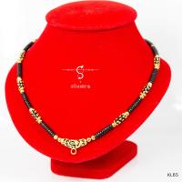 ราคา KL65 สร้อยห้อยพระ โค้งลงยาดำ ประดับปล้องดำ คั่นเม็ดกะลาดำ เม็ดทองเลเซอร์ เลือกความยาวได้ l สร้อยพระ พระ (1380766168)