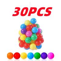 ราคา 30 50ชิ้นที่มีสีสันพลาสติกอ่อนมหาสมุทรน้ำสระว่ายน้ำบอลตลกเด็กเด็กว่ายน้ำหลุมของเล่น (15754390239)