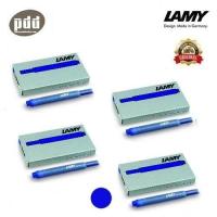 ราคา 4 กล่อง LAMY หมึกหลอด ลามี่ T10 สีดำ น้ำเงิน น้ำเงินดำ แดง เขียว ม่วง ฟ้าเขียว เทอร์คอยซ์ สำหรับ ปากกาหมึกซึม ปากกาหัวแร้ง 1 กล่องบรรจุ 5 ชิ้น 4 packs 1pack 5 pcs LAMY T10 Ink Cartridge Fountain Pen R
