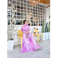 ราคา GANNIESHOP พร้อมส่ง S XL Dress เดรส เดรสยาว เดรสสีม่วง เดรสลายดอกไม้ ชุดเดรส ใส่ไปทะเล ใส่ไปเที่ยว เดรสลายดอกไม้ เดรสพริ้วๆ เดรสผ้าชีฟอง เดรสพิมพ์ลาย เดรสโชว์หลัง เชือกผูกไขว้ Available Now พร้อมส่ง S