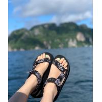 ราคา ส้นเตี้ย 1 BUFFOLLOW STRAP ON BLACK BALI รองเท้าแตะรัดส้น (11558635853)