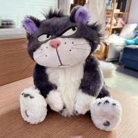 ราคา ตุ๊กตาแมวลูซิเฟอร์ หน้าบึ้งแต่น่ารัก Lucifer cat doll จับแต่งตัวใส่หมวก ใส่แว่นน่ารัก (21186222844)