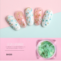 ราคา เปลือกหอยแต่งเล็บ เปลือกหอย ตกแต่งเล็บ เปลือกหอยแต่งเล็บ 3 สี แบบบาง ติดง่าย (5167540812)