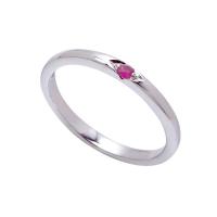 ราคา แหวนเงินพลอยโกเมนแท้ ราศีมังกรหรือเกิดวันอาทิตย์ แบบเรียบๆใส่ได้ทั้งหญิงและชาย มินิมอลสไตล์ (16415787286)