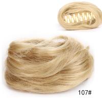 ราคา Synthetic Short Straight Claw Clip on Hair Bun Elastic Band Messy Chignon Hair Extension Hairpiece For Women and Kids (13863798165)