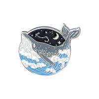 ราคา Pinhabit Ocean เข็มกลัดเคลือบรูปสัตว์เข็มกลัดแล่นเรือใบรูปปลาวาฬทะเล (11721159751)