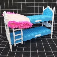 ราคา ตุ๊กตาบาร์บี้ชุดตุ๊กตาบาร์บี้30ซม เตียงเจ้าหญิงสไตล์ยุโรปด้านล่างเตียงสองชั้นเฟอร์นิเจอร์ห้องนอนอุปกรณ์ของเล่นเด็กผู้หญิง (10386427559)