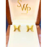 ราคา ต่างหูทองแท้ครึ่งสลึง 1 9 กรัม 34 ลายใหม่เยาวราช ทองคำแท้ 96 5 มีใบรับประกันสินค้า ขายได้ จำนำได้ (12755464397)