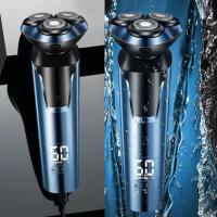 ราคา ซื้อ 1 แถม 2 3D Shaver Electric Razor เครื่องโกนหนวดไฟฟ้า ที่โกนหนวดไฟฟ้า เสียงเบา มีหัวกันจอน โกนเกลี้ยงเกลา เครื่องโกนหนวด โกนหนวดไฟฟ้า ที่โกนหนวดไฟฟา (13967148335)