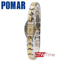 ราคา Pomar นาฬิกาข้อมือผู้หญิง สายสแตนเลส รุ่น PM63519AG01 สองกษัตริย์ หน้าปัดทอง (7972566169)