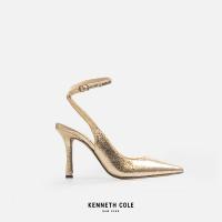 ราคา KENNETH COLE รองเท้าส้นสูงผู้หญิง รุ่น ROMI CHAIN ANKLE STRAP สีทอง HEL KL22RCA71 710 (16003425356)
