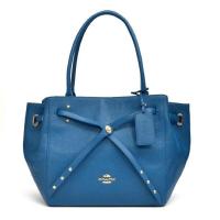 ราคา กระเป๋าถือ Coach แท้ รุ่นหรูจาก Shop หนังแท้ทั้งใบ สวยงาม ใบใหญ่ ใช้งานง่าย COACH 35838 TURNLOCK TIE TOTE IN REFINED PEBBLE LEATHER (1344108589)