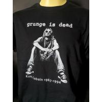 ราคา เสื้อวงนำเข้า Grunge Is Dead Kurt Cobain 1967 1994 Nirvana Jack Purcell Style Vintage T Shirt Gildan ผู้ชาย เงิน (16999152864)