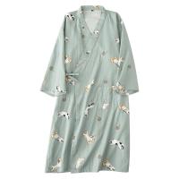 ราคา ชุดคลุมนอนลายแมวเหมียวสไตล์ชิวๆชุดคลุมนอนสำหรับผู้หญิงชุดคลุมอาบน้ำผ้าฝ้ายแท้ผ้าสาลูแบบบางลายการ์ตูนสไตล์ญี่ปุ่นใส่ช่วงฤดูร้อนสำหรับผู้ชายชุดนอนสำหรับคู่รัก (20348820304)