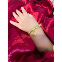 ราคา สร้อยข้อมือเด็ก ขนาด 1 บาท ทองเหลืองเคลือบแก้ว (21194851672)