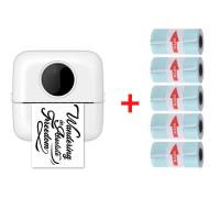 ราคา เครื่องปริ้นพกพา เครื่องปริ้น เครื่องปริ้นสติ๊กเกอร์ ปริ้นใบเสร็จ ปริ้นใบปะหน้าพัสดุ ไม่ใช้หมึก เครื่องพิมพ์บลูทูธแบบพกพา Mini Printer Bluetooth ฟรีสติ๊กเกอร์ 6 ม้วน เหมาะสำหรับ Android IOS (200685648