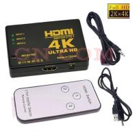 ราคา MINI HDMI Switcher 4K HD1080P 3 พอร์ต HDMI SWITCH SELECTOR Splitter HUB IR REMOTE CONTROLLER HDTV DVD TV (13360439473)