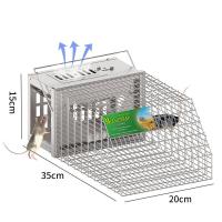 ราคา มาใหม่ 2022 กรงดักหนูมืออาชีพแยกสองประตูกรงกับดักหนู (12617728099)