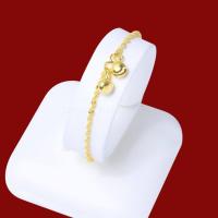 ราคา สร้อยข้อเท้าทอง ลายบิดเกลียวห้อยกระดิ่ง หนัก 2สลึง ยาว 9นิ้ว สร้อยข้อเท้าทองไม่ลอก เครื่องประดับ ทองเหมือนแท้ งานฝีมือจากช่างเยาวราช (17447692174)