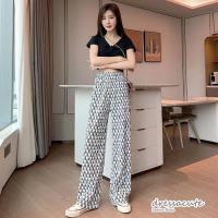 ราคา ผ้าพริ้ว ใส่สบาย DM5 กางเกงขายาว พิมพ์ลาย (19294951709)