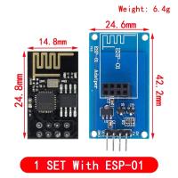 ราคา ESP8266 ESP 01 ESP01 Serial Wireless WIFI Module For Arduino Transceiver Receiver Adapter Board Raspberry Pi UNO R3 One 3 3V 5V (19967062339)