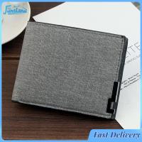 ราคา FunsLane Men Multifunctional Canvas Casual Business Wallet With Card Slots High Card Storage Capacity Credit Card Holder Short Wallet (21157764665)
