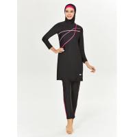 ราคา ชุดว่ายน้ำแบบสุภาพสำหรับมุสลิมชุดว่ายน้ำฮิญาบผู้หญิงแขนยาวชุดว่ายน้ำผ้าคลุมแบบอิสลาม Burkini Hijabs สำหรับอาบน้ำ (19711736955)