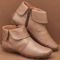 ราคา รับประกันของแท้ รองเท้าบูทมาร์ตินหนังหัวกลม (17020744917)