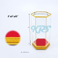 ราคา ตู้ใส่ของที่ระลึกทรงหกเหลี่ยม ตู้ครอบพระ ตู้ใส่พระ ตู้กระจก ตู้โชว์ ตู้ใส่ของ พระพุทธโสธร โมเดล องค์เทพ เทพกวนอู พระพุทธชินราช หลวงพ่อโสธร (17414774195)