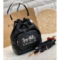 ราคา ของแท้ 100 COACH Bag 1899 กระเป๋าหิ้ว สะพายข้างได้ Jes Drawstring Bucket (12077629361)