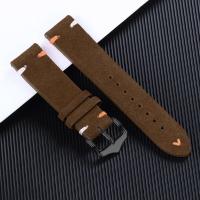 ราคา กำไลหนังแท้แบบวินเทจสายนาฬิกาข้อมือนิ่มสำหรับ Seiko สายรัดข้อมือแบบเย็บหนังกลับย้อนยุคขนาด20 22มม (18613365791)