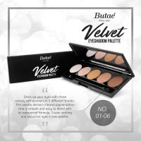 ราคา Butae Velvet Eyeshadow Palette อายชาร์โดว์เนื้อกำมะหยี่ 5 เฉดสี น้ำหนัก 4 กรัม (423312048)