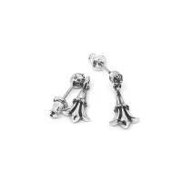 ราคา Chrome Hearts Sterling Silver 925 เครื่องประดับเงินแท้ ต่างหู Cross Tail Drop Earring Code CED041 (13638584240)