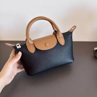 ราคา Longchamp bag Genuine leather versatile mini portable dumpling bag womens high end new one shoulder cross body canvas bag (20448842548)