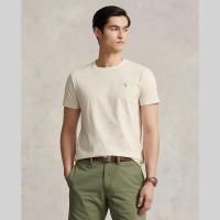 ราคา Sale Polo Ralph Lauren เสื้อยืดผู้ชาย Tee Custom Slim Fit Jersey Crewneck T Shirt รุ่น MNPOTSH1N821839 สีเบจ (20809253407)