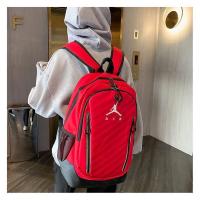 ราคา JORDANกระเป๋าเป้แฟชั่นลำลองสำหรับผู้ชายและผู้หญิงรุ่นใหม่ (1959296404)