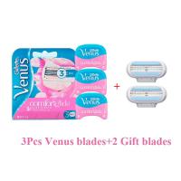 ราคา Gillette Venus Women Razor Blade with Spa Soap 3 Layer Sharp Shave Blade Lady Body Curve Replacement Blade Heads Gifts for Women (21017047500)