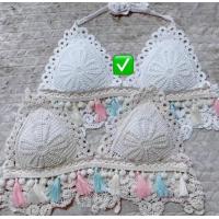 ราคา รวมเสื้อถัก เสื้อไหมพรมถักโครเชต์ ครอปผูกหลัง แบบสายผูกคอผูกหลัง มีฟองน้ำค่ะ งานสวยมากกก (18768999879)