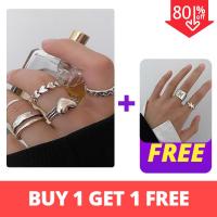 ราคา FINE TOO แหวนแฟชั่นผู้หญิง แหวนแฟชั่น ลายผีเสื้อ 2ชิ้น (9103699560)