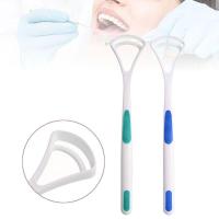 ราคา KPL 2ชิ้นใหม่พลาสติกลิ้น Tounge ทำความสะอาดมีดโกนทันตกรรมดูแลช่องปากสุขอนามัยปาก (20207341127)