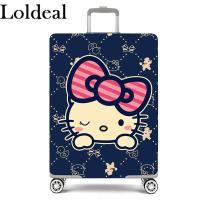 ราคา Loldeal กระเป๋าเดินทางหนาปกยืดหยุ่นการ์ตูนผ้าบาติกทนต่อการสึกหรอกระเป๋าเดินทางฝาครอบป้องกัน (14644319872)