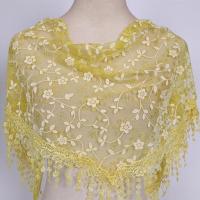 ราคา SHENGHAN 1ชิ้นผ้าพันคอลูกไม้ลายดอกไม้ผ้าคลุมไหล่สตรีแฟชั่นสามเหลี่ยมผ้าคลุมไหล่สตรี (13473728885)