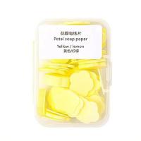 ราคา dongchigai 100ชิ้น กล่อง disposable CUTE MINI Flower Shape กระดาษสบู่ชิ้นพร้อมกล่อง HAND washing SOAP Paper Flakes สบู่แบบพกพา handwashing SOAP (20123168647)