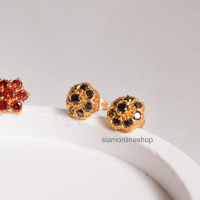 ราคา CLUSTER EARRINGS รวมแบบขายดี ต่างหูแป้น ต่างหูประดับพลอย ต่างหูเพชร เลือกแบบได้ หุ้มเศษทองคำแท้ by siamonlineshop (14257381058)