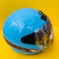 ราคา หมวกกันน็อค V 100 V tech เต็มใบ สีฟ้า (8760394971)