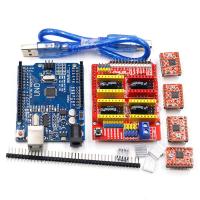 ราคา แผ่นป้องกัน Cnc V3เครื่องแกะสลัก3D เครื่องพิมพ์ 4Pcs A4988 Driver Expansion บอร์ดสำหรับ Arduino UNO R3พร้อมสาย USB (7892648456)