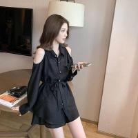 ราคา เสื้อเชิ้ตผู้หญิง ใหม่แขนยาว สไตล์เกาหลี มินิมอล ผ้านิ่มใส่สบายมาก สไตล์ชาแนล ใหม่ งานสวย ชุดสองชิ้น (15001294381)